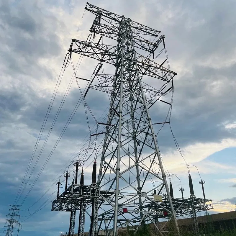 Tour en acier d'angle de ligne de transmission 220kV