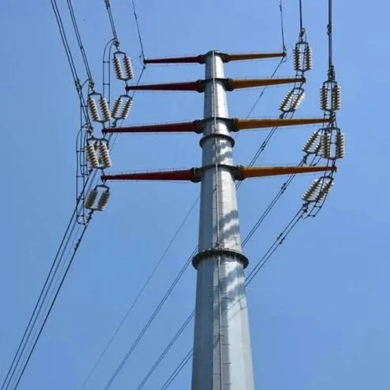 Poteau de distribution en acier tubulaire 33kV