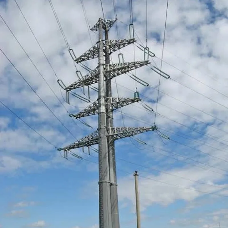 Poteau de tuyau d'acier d'énergie électrique