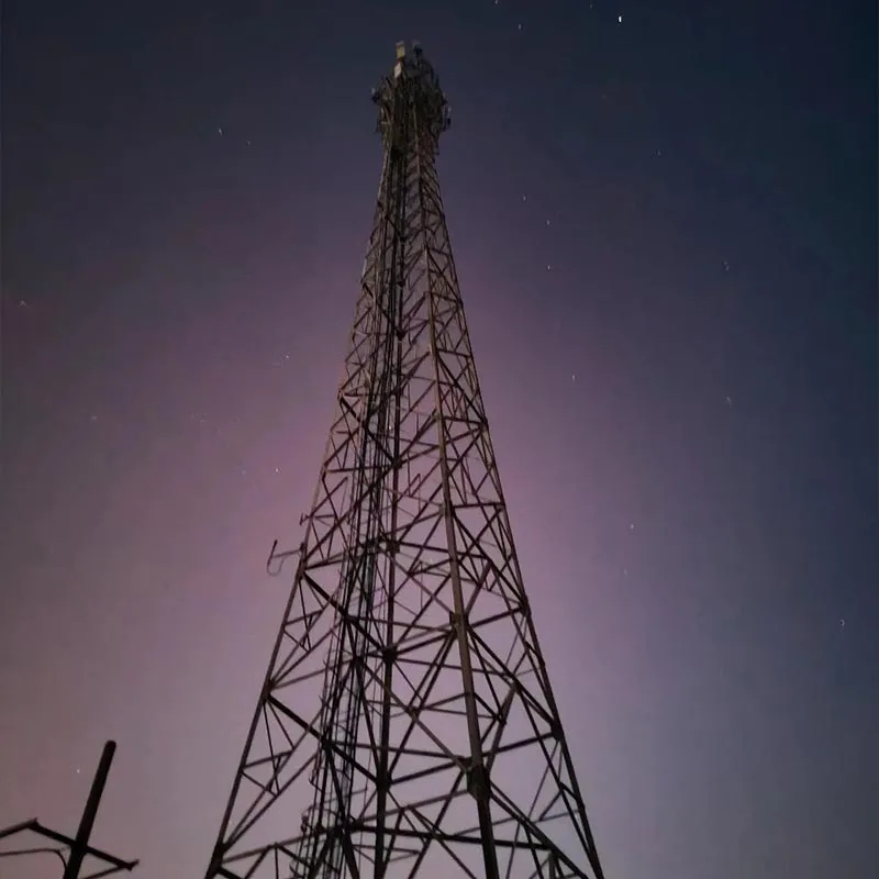 Tour de télécommunication en acier d'angle galvanisé