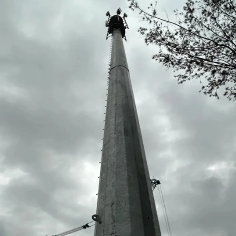 Tour de télécommunication à tuyaux en acier élevés