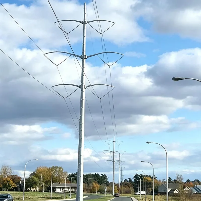 Tour de tuyaux en acier galvanisé haute tension